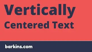 Vertically Centering Text, With Flexbox