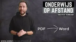Een PDF bewerken in Word
