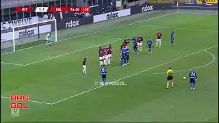 Eriksen WHAT A GOAL vs Milán | Coppa Italia | Inter 2-1 Milán
