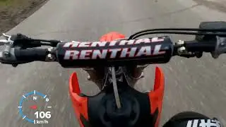 максимальная скорость Honda crf 150 #bike