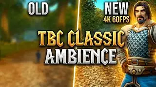 WoW TBC: Road to Goldshire 🔥 4K 60FPS Ambient Walk | No UI