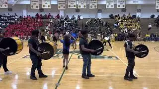 Eastern Wayne High School Drumline with the Sparking Diamonds 2023 | Kinston HS BOTB