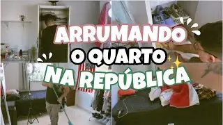 FAXINA NO MEU QUARTO NA REPUBLICA ( cleaning my room )✨