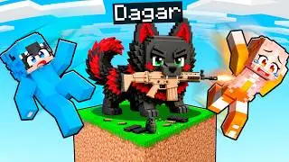 I Became a BABY DOG with GUNS to Troll My Friends in Minecraft!