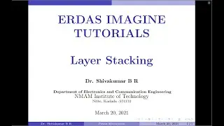 Layer Stacking using ERDAS IMAGINE