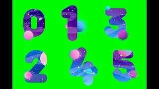 5 Second Countdown  galaxy Green Screen