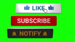 Like and subscription button