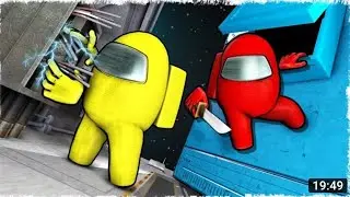 У нас читер в Among us Веселуха!!!!! Везде предатили