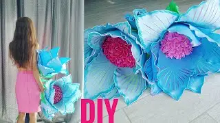 Flower from isolon, GROWTH FLOWERS master class, Large growth flowers from isolon, DIY large rose