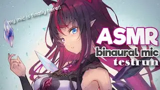 【ASMR Microphone Arrived】Fiddling with my First Binaural