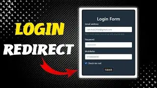 Redirect from log in to another page 🔥 || login form in html css javascript || #webdevelopment