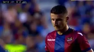 Enis Bardhi AWESOME FREEKICK GOAL HD   Levante 1 2 Dep  La Coruna 26.08.2017