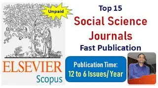 Best 15 Social Science Journals | Scopus Indexed| Fast Publication |SCI journals 