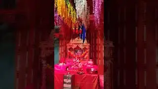 Navratri decoration - Ambe mataji at Society