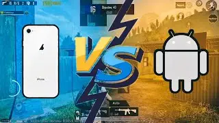 iPhone vs Android Tdm Battle ⚡️| Iphone 8 pubg test | pubg mobile