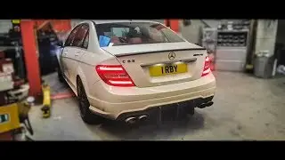 Mercedes C63 AMG W204 Custom Exhaust with X pipe
