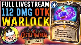 ⭐ OTK Warlock! Murder at Castle Nathria - Hearthstone