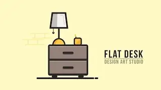 Illustrator Tutorial | New Flat (DESK) Graphic Design