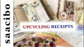 Upcycling Receipts #junkjournalinspiration #junkjournalephemera
