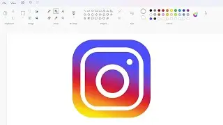 How to draw an Instagram icon using MS Paint | How to draw on your computer