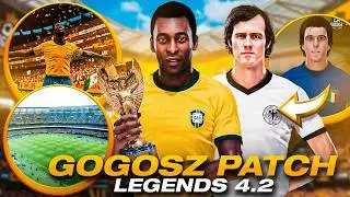 GOGOSZ PATCH LEGENDS V4.2 FOR PES 2021 – COMPLETE 1970 WORLD CUP, FACES AND UNIFORMS FROM THAT ERA