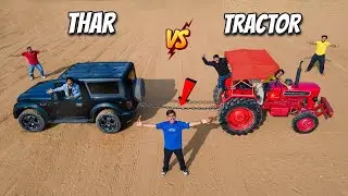 Crazy XYZ New VIdeo :🔥 Thar 4X4 vs Tractor Power Test — असली ताकत की टक्कर! कौन जीतेगा?