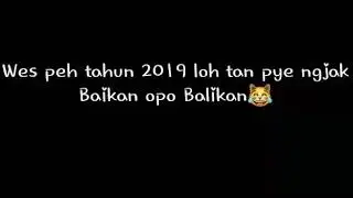 Kejutan untuk mantan yang ingin ngajak balikan