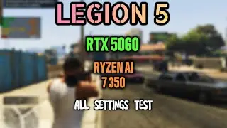 New Lenovo Legion 5 2025, RTX 5060, GTA 5 4K GAMEPLAY