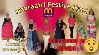 Navratri Oufits from Meesho | Ongoing Scam | Under 1200 Haul | #meesho #navratrioutfits