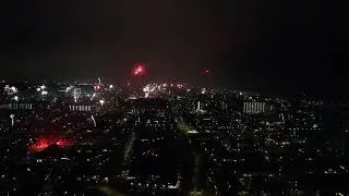 Vuurwerk Sliedrecht vanuit de lucht - 2024/2025 - Drone part 7
