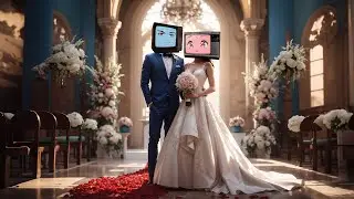 TV Woman TV Man love story wedding | SKIBIDI Toilet
