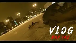 VLOG [Day 142]: КАТАЕМСЯ НА ТРОСЕ ПО ПАРКОВКЕ 😦 ДРИФТ НА Volkswagen Tiguan 😈
