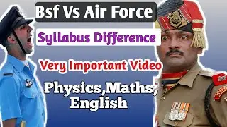 Bsf Vs Air Force Syllabus Difference ।। Bsf वालो बहुत जरूरी Video हैं ।। Best Strategy For Bsf Ro Rm