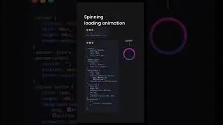 Spinning Animation Loader 