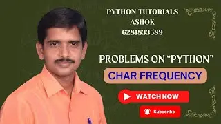 Python Program to Find Frequency of Characters in a String