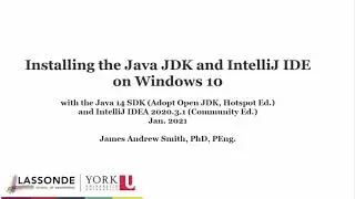 Practical Java: Installing the Java JDK and IntelliJ on Windows 10