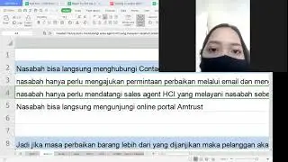 AN EXAMPLE OF SALES TRAINING ON SALES AGENT VIA ZOOM CLOUD MEETINGS APPLICATION