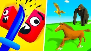 Sword Cut Run | Epic Animal Hop & Smash run - 1⭐Gameplay Walkthrough (Freeplay)
