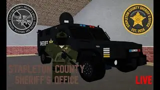 ROBLOX | Stapleton County | SWAT Patrol #8 | LIVE 🔴