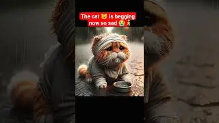 the cat 🐱 is begging now so sad 😭#cat#youtubeshorts #shortsfeed #shorts