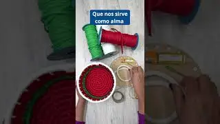 #Tutorial Cesta de navidad 🎄 perfecta para tu centro mesa fabricada con cordón #eka #navidad