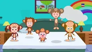 cinq petits singes rimes chanson enfants rimes bébé Five Little Monkeys Baby Nursery Rhymes
