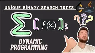 DP 19. Unique Binary Search Trees (Benzersiz İkili Arama Ağaçları) - Java Dynamic Programming