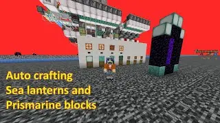 Guardian farm 120k/h with crafter integration (sea lanterns/prismarine), Minecraft Java 1.21