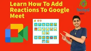 How To React With Stickers On Google Meet | TechyG