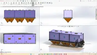 Solidworks Tutorial # 248  Assembly of Storage Bin of BSPB Rice Mill  by SW Easy Design