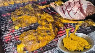 Bar.b.q grilled mutton leg | bar.b.q mutton leg recipe | by Farooq ghouri