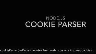 nodejs cookie parsing with express js