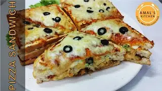 Pizza Sandwich Recipe | Amal's Kitchen