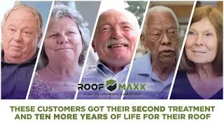 They got their SECOND spray for TEN years of additional roof life!